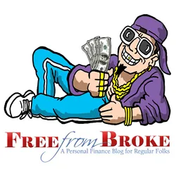Free From Broke caricature