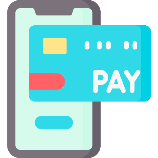 mobile phone payment icon
