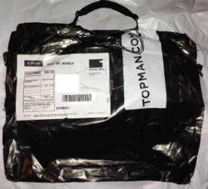 Resealable Topman parcel bag