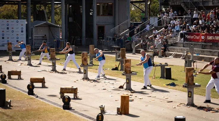 Wood chopping Easter Show