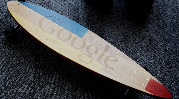Google logo on skateboard Image: Supplied