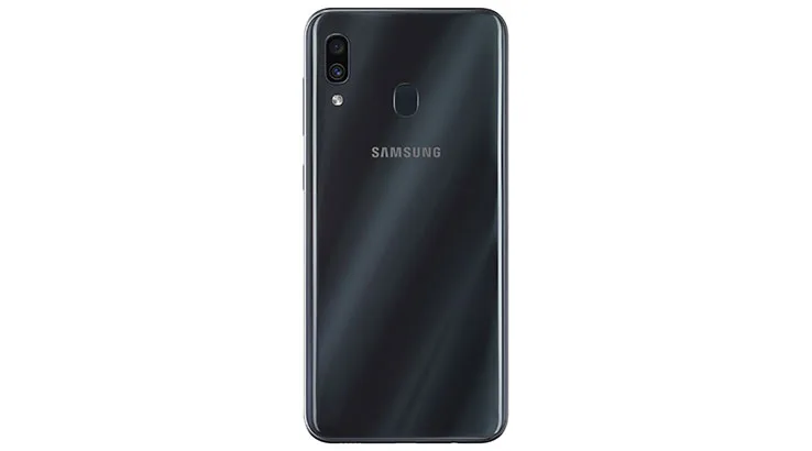 Samsung Galaxy A30 red back