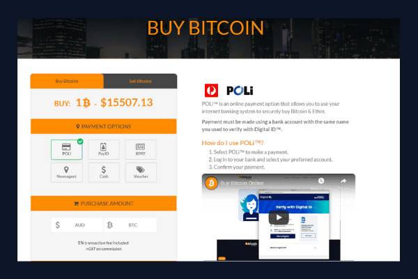 buy bitcoin with poli australia