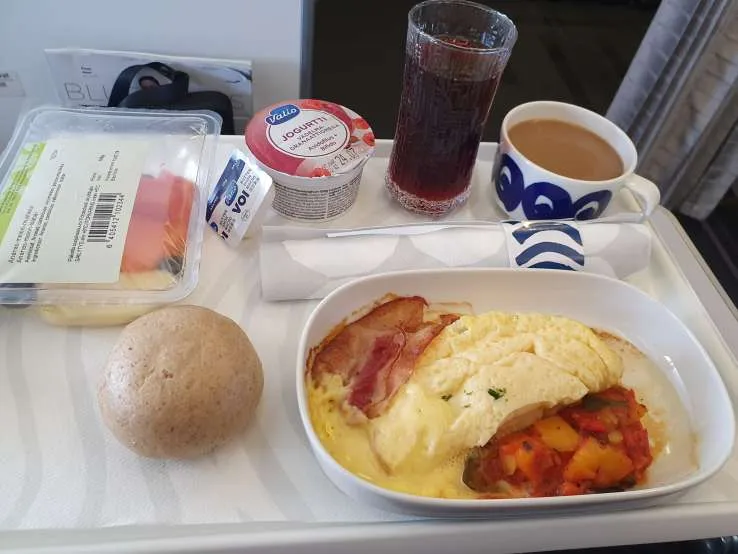 Finnair breakfast