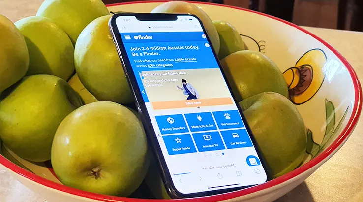 Apple iPhone 11 Pro Max hiding in an Apple bowl. Subtle.