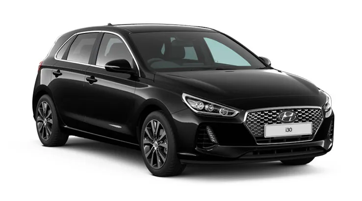 Hyundai i30 Premium hatch in Phantom Black