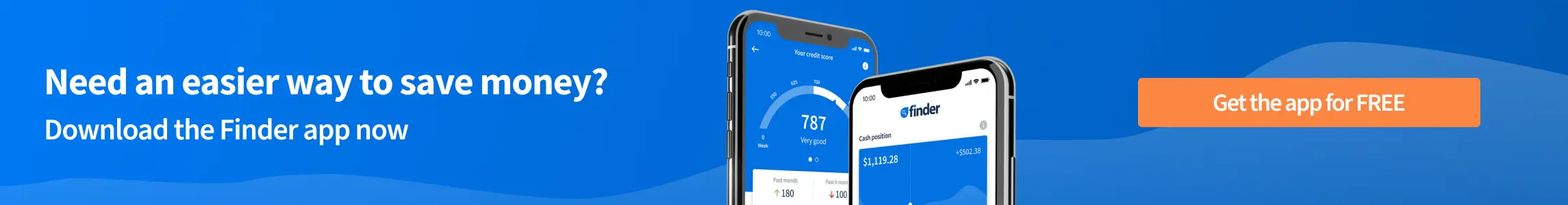 finder app banner saving money