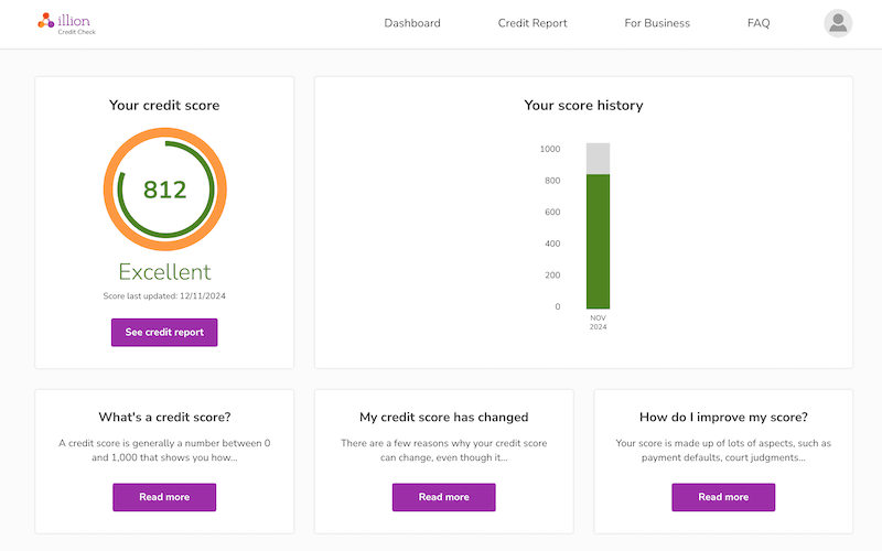 copy of a credit report request