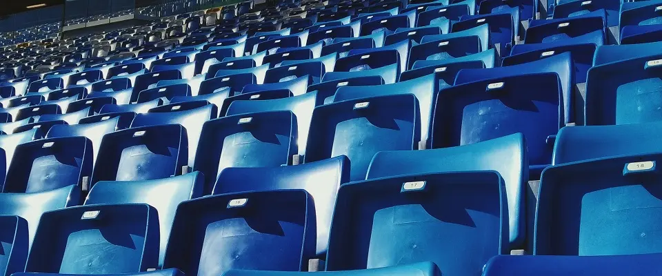 an image of an empty stadium