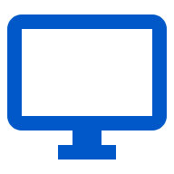 Large computer monitor icon