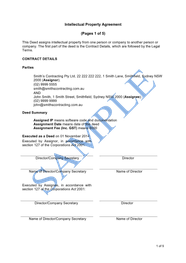 Free Intellectual Property Agreement Template Australia Finder au