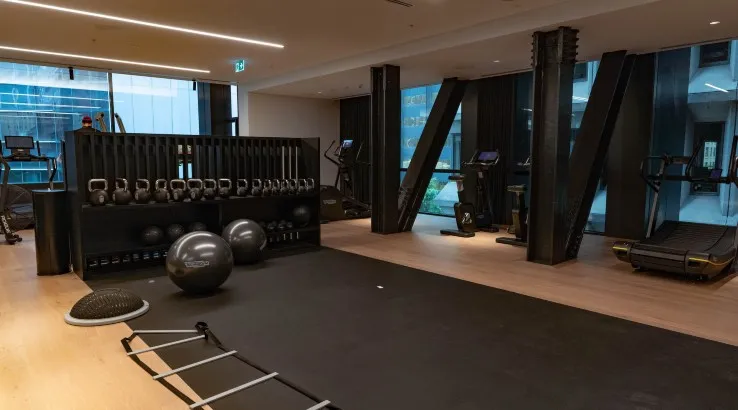 Gym in the Little National Hotel Sydney 
