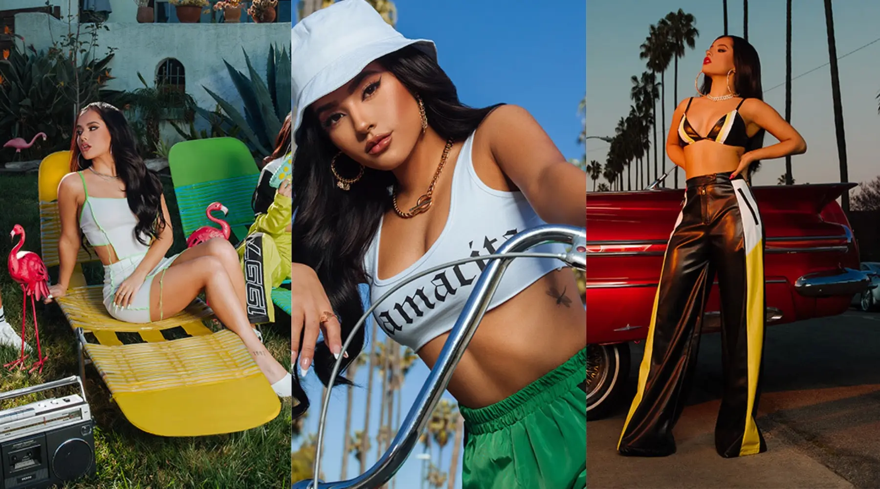 The PrettyLittleThing x Becky G collection just dropped and my wallet is shaking. | Finder