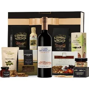 </p><h4>Red Wine and Nibbles Hamper</h4><p>