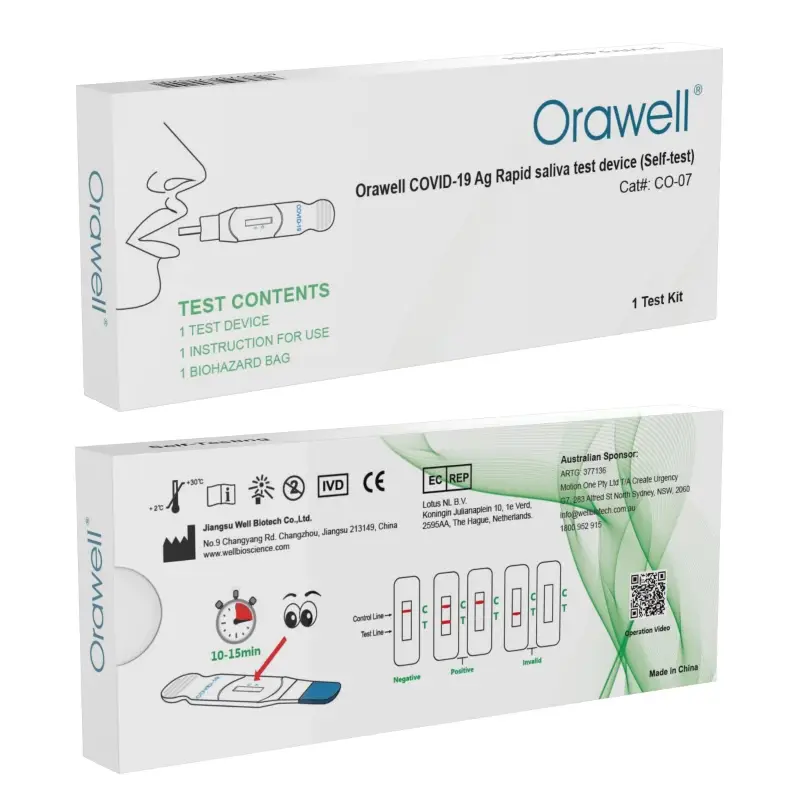 Orawell 10-pack on Rapid Antigen Australia