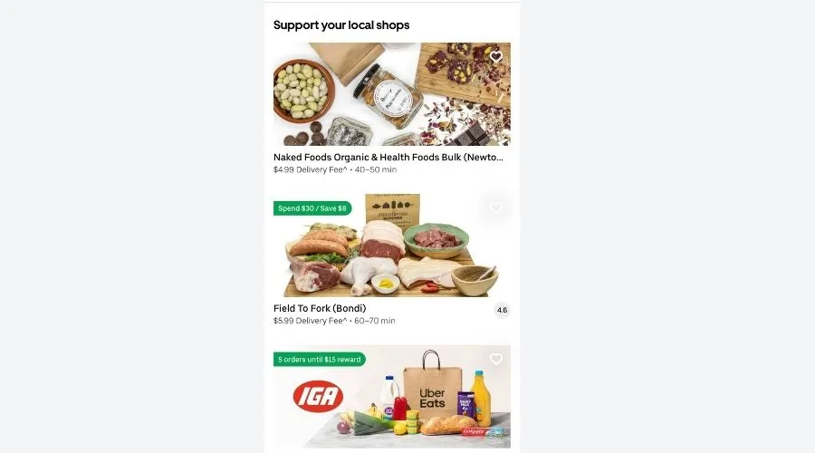 UberEats grocery delivery review