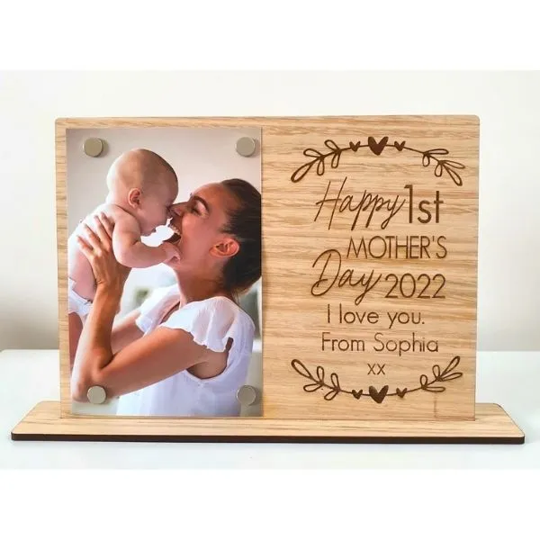 Personalised first mother's day photo frame