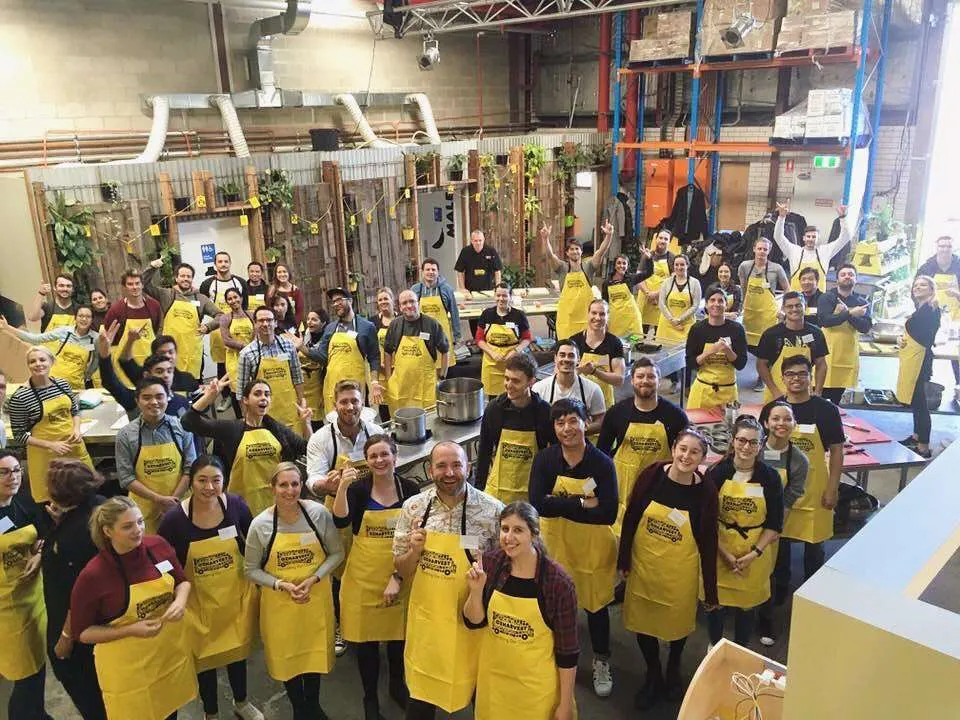 Finder crew helping out at an OzHarvest event
