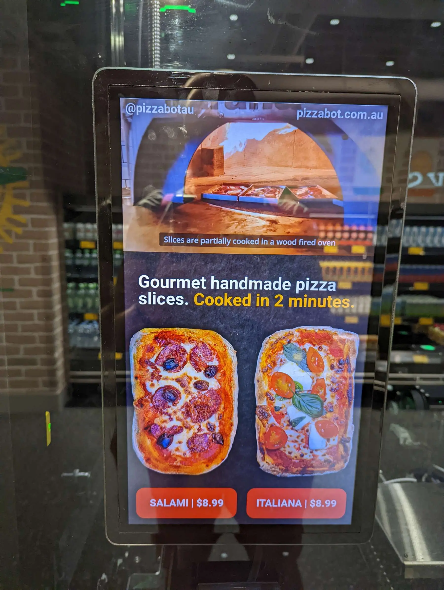 Pizzabot ready to order