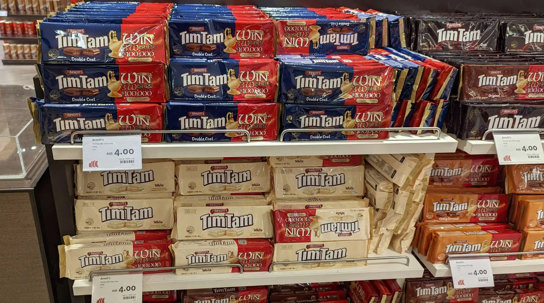 A selection of $4 Tim Tim packets