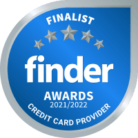 Finder Credit Card Satisfaction Finalist 2022 badge