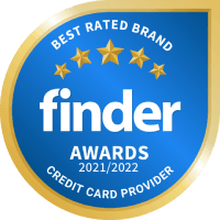 Finder Credit Card Satisfaction Award 2022 badge