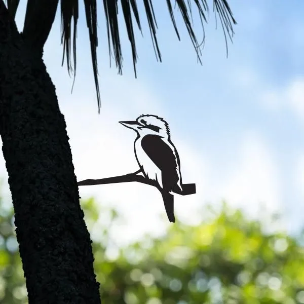 Metalbird Kookaburra steel garden art