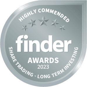Finder's 2023 Share Trading Platform Finalist Medal