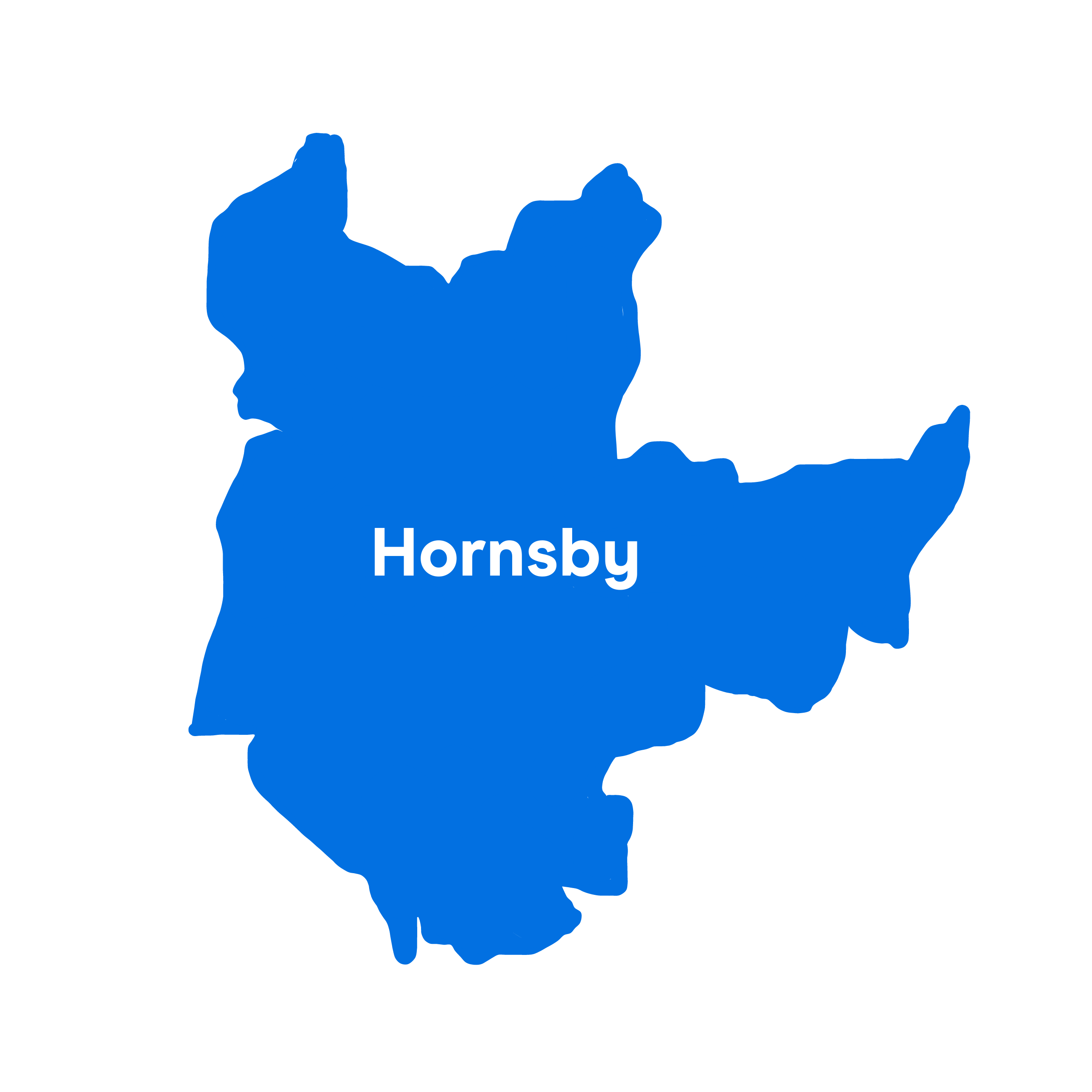 Hornsby Map