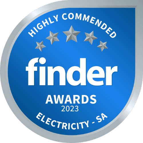 Finder Awards Highly Commend Electricity SA 2023 Badge
