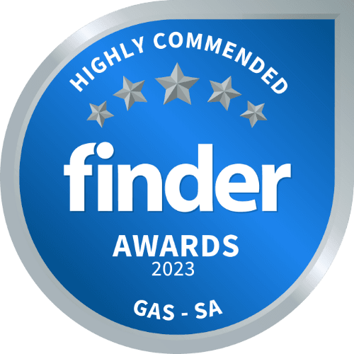 Finder Awards Highly Commend Gas SA 2023 Badge