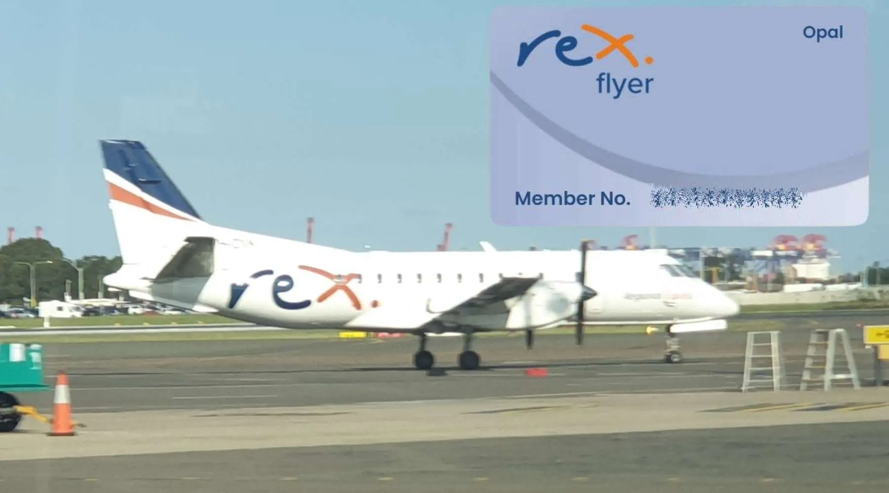 Rex aircraft and membership card