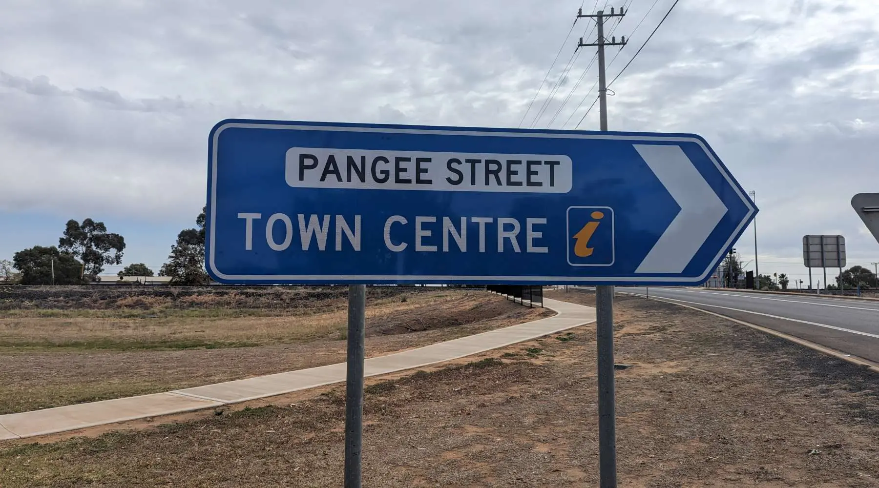 Nyngan street sign