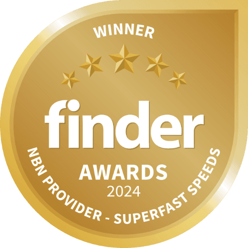 Winner NBN provider superfast speeds logo