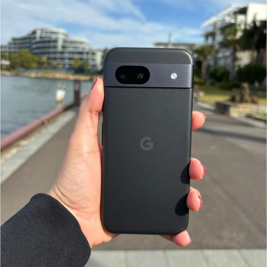 Google Pixel 8a back view of the device