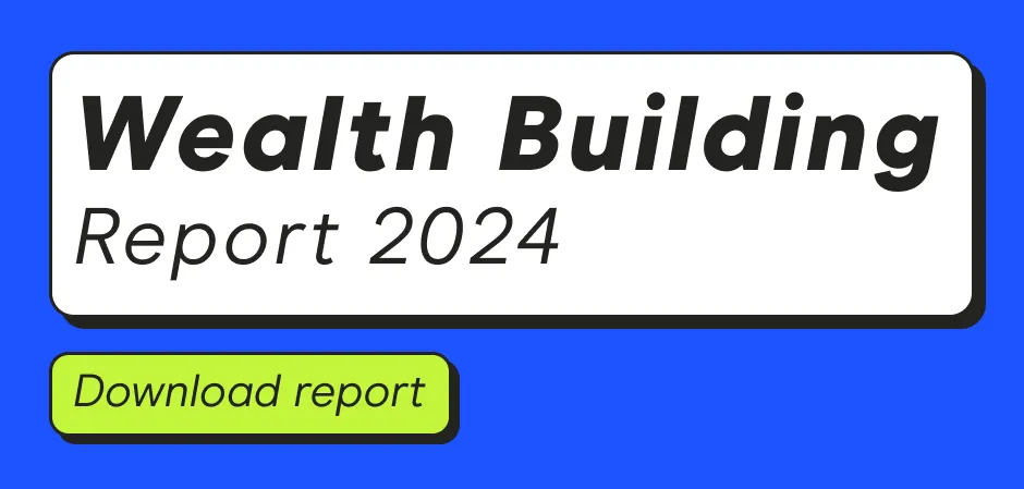 Front page of Finder's 2024 Wealth Building Report