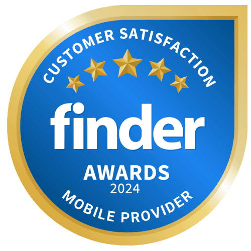 Finder Award Winner Best Mobile Provider 2024