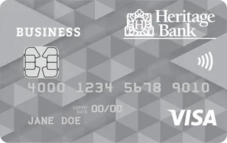 Heritage Bank Business Visa Secured Credit Card