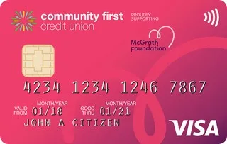 Community First Low Rate Pink credit card image