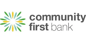 Community First Bank logo